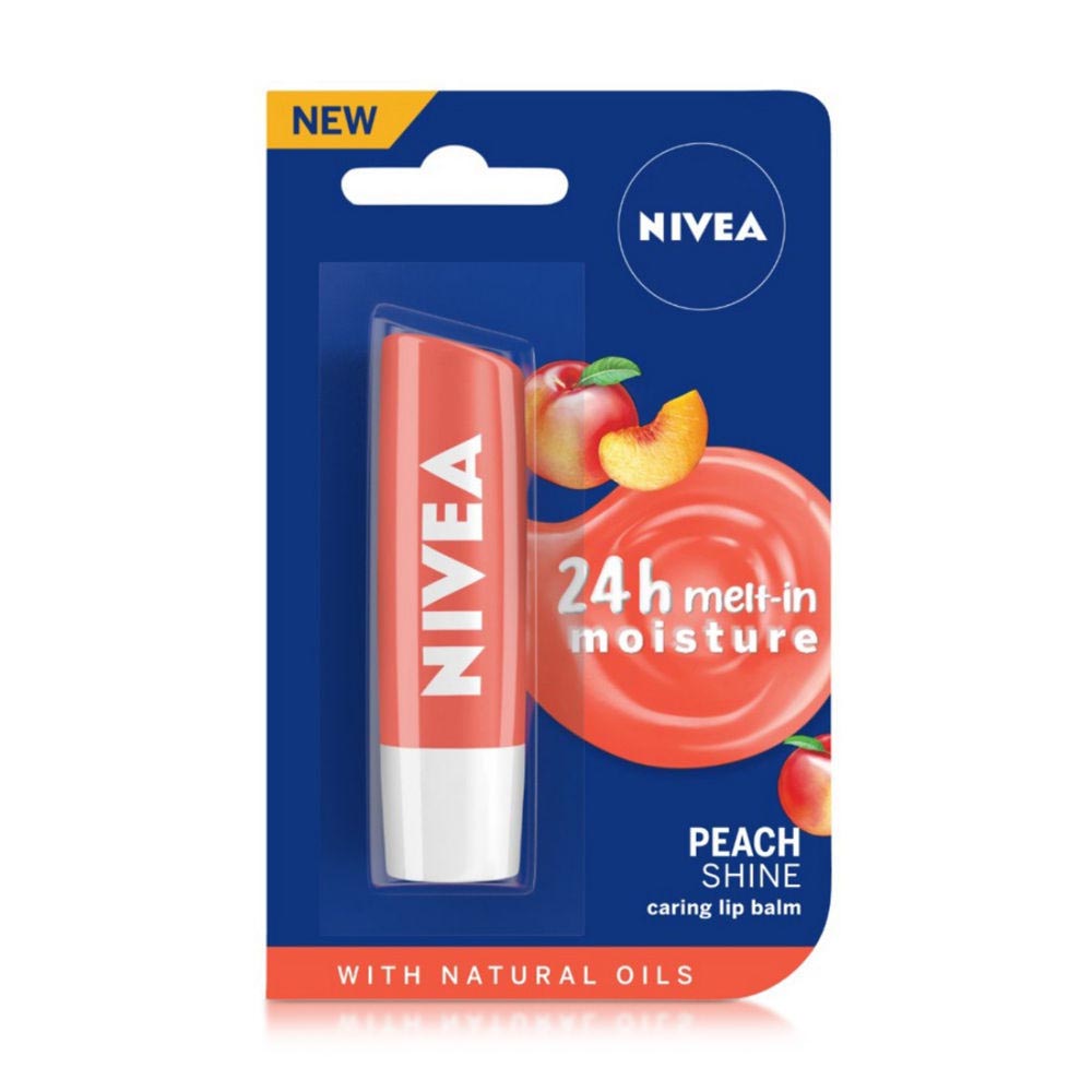 Nivea Peach Shine Caring lip balm
