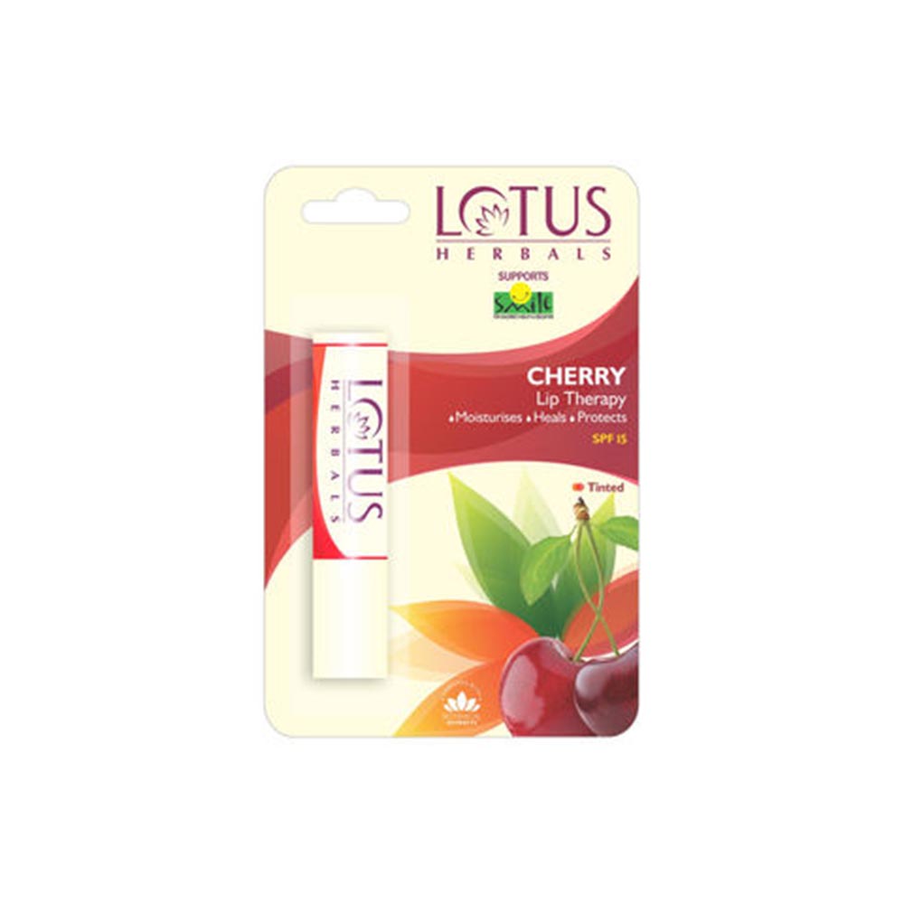 Lotus Herbals Lip Therapy Cherry Tinted SPF 15 4Gms