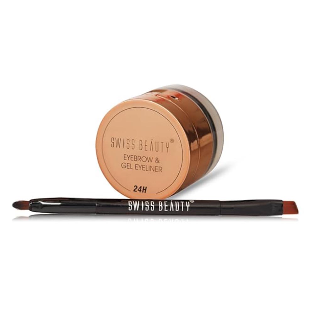 Swiss Beauty 2 In 1 Eyebrow & Gel Eyeliner(7gm)