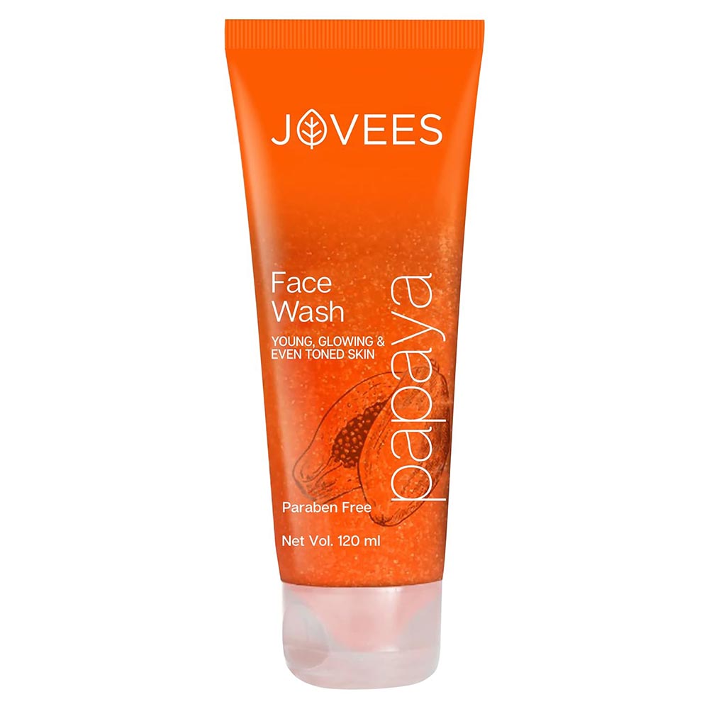 Jovees Herbal Papaya Facewash For Glowing And Brightening Skin All Skin Types Men And Women - 120 ml(120ml)