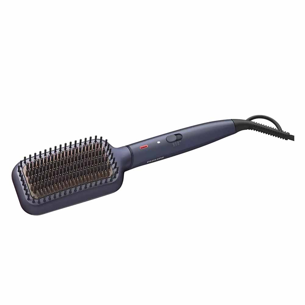 Philips Heated Straightening Brush - Blue