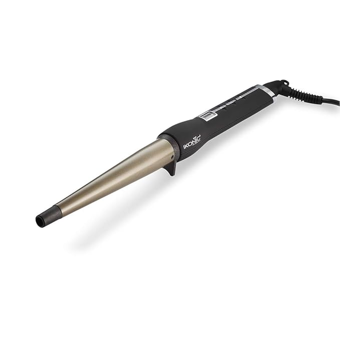 Ikonic Conical Tong Hair Curler Black