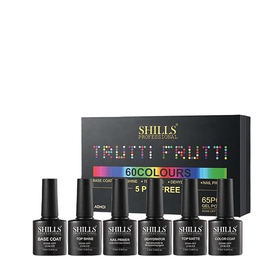 Shills Professional Trutti Frutti Gel Polish Kit, 65 Pieces (ADHOI)