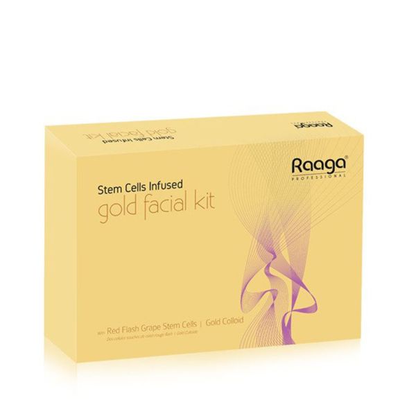 Raaga Professional Stem Cell Infused Gold Facial Kit (51gm+10ml)