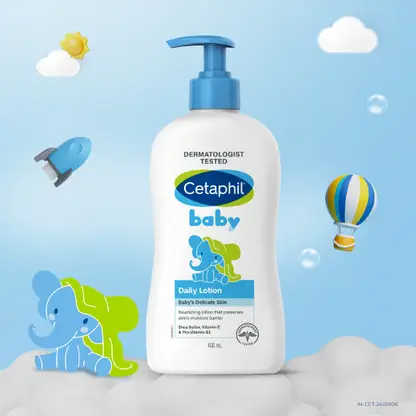 Cetaphil Baby Daily Lotion With Shea Butter Vitamin E & Pro Vitamin B5 (400ml)
