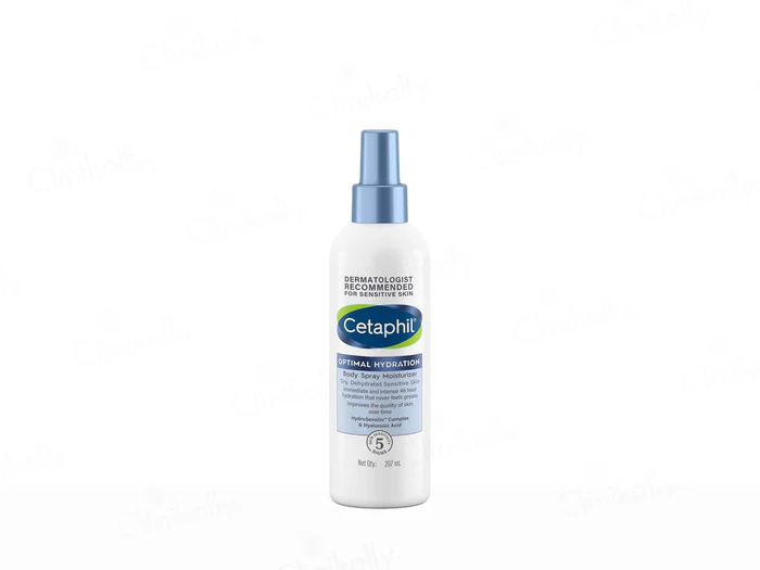Cetaphil Optimal Hydration Body Spray Moisturizer With Hyaluronic Acid for Skin Barrier Protection