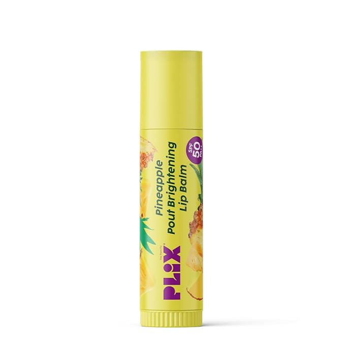 Plix Pineapple Pout Brightening Lip Balm with SPF 50+ PA ++++