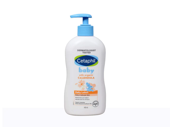 Cetaphil Baby Daily Lotion With Organic Calendula for Face & Body (400ml)