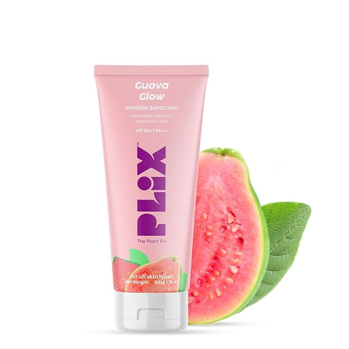 Plix Guava Glow Invisible Dewy Sunscreen with SPF50 PA+++