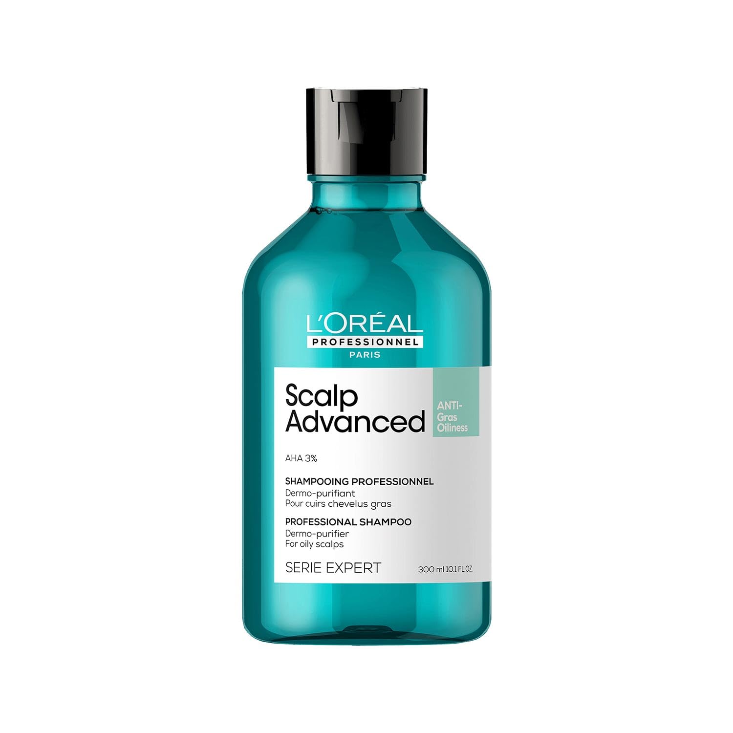 Skip to the beginning of the images gallery L'Oreal Professionnel Scalp Advanced Anti Oiliness Dermo Purifier Shampoo For Oily Scalp (300ml)