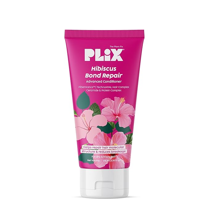 Plix Hibiscus Bond Repair Advanced Conditioner | Repairs Hair Structure & Reduces Breakage