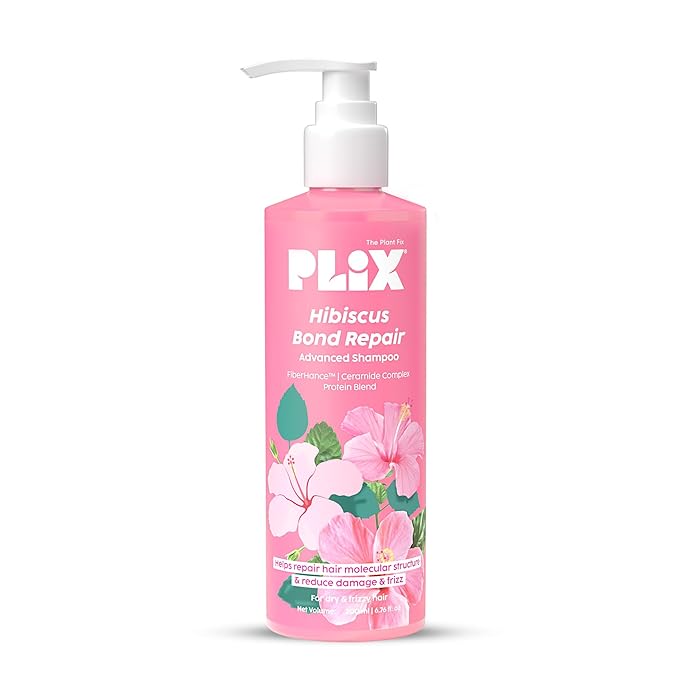 Plix Hibiscus Bond Repair Advanced Shampoo | Repairs Hair Structure & Reduces Breakage