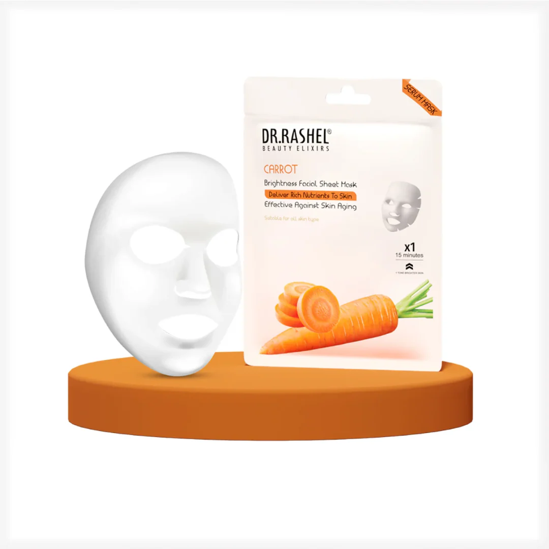 Dr. Rashel Carrot Sheet Mask with Serum Pack of 2