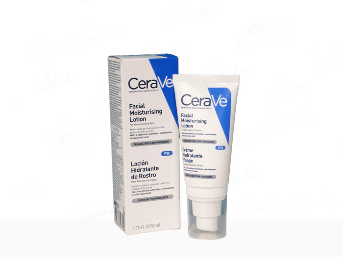 CeraVe PM Facial Moisturising Lotion for Normal to Dry Skin 52ml