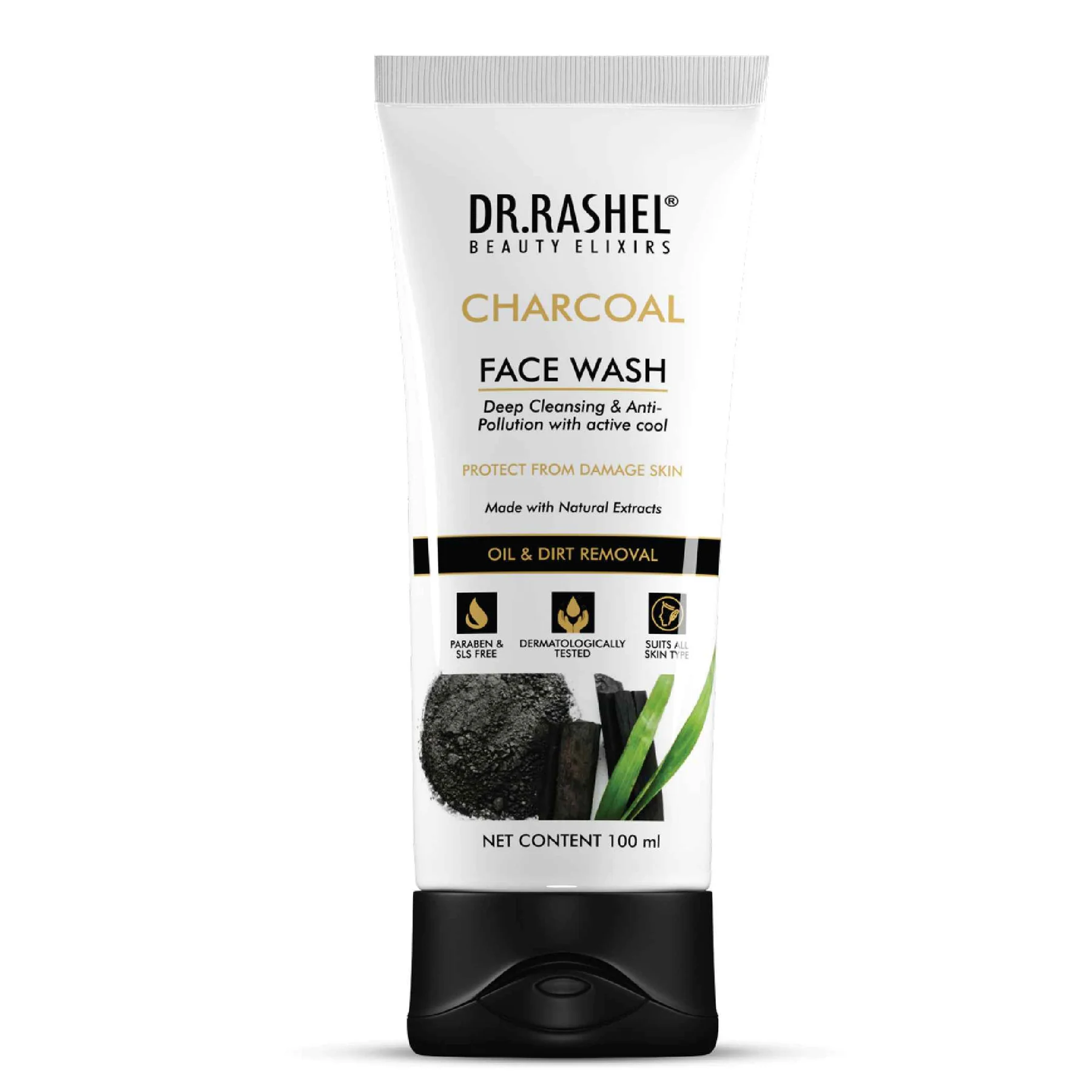Dr.Rashel Charcoal Face Wash - 100 Ml