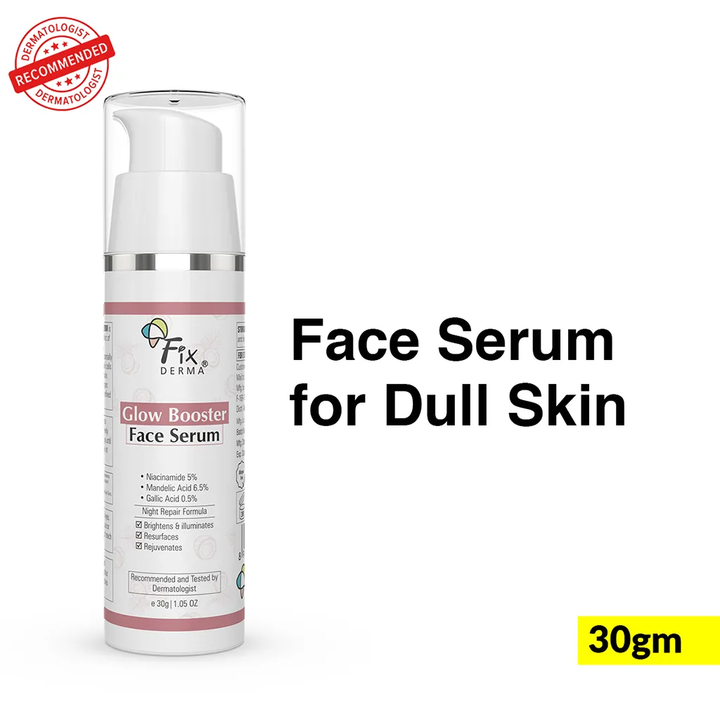 Fix Derma Glow Booster Face Serum 30g | Skin Brightening Face Serum For Dull & Tired Skin