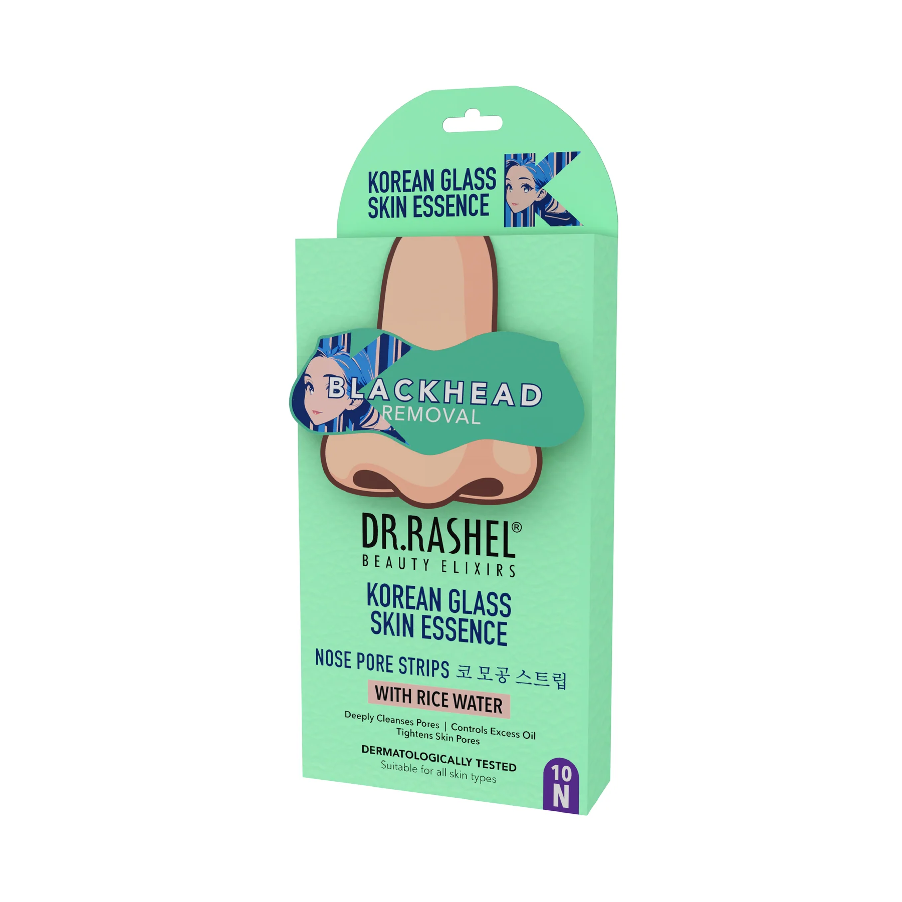 Dr. Rashel Korean Glass Skin Essence Nose Strips 10 pcs