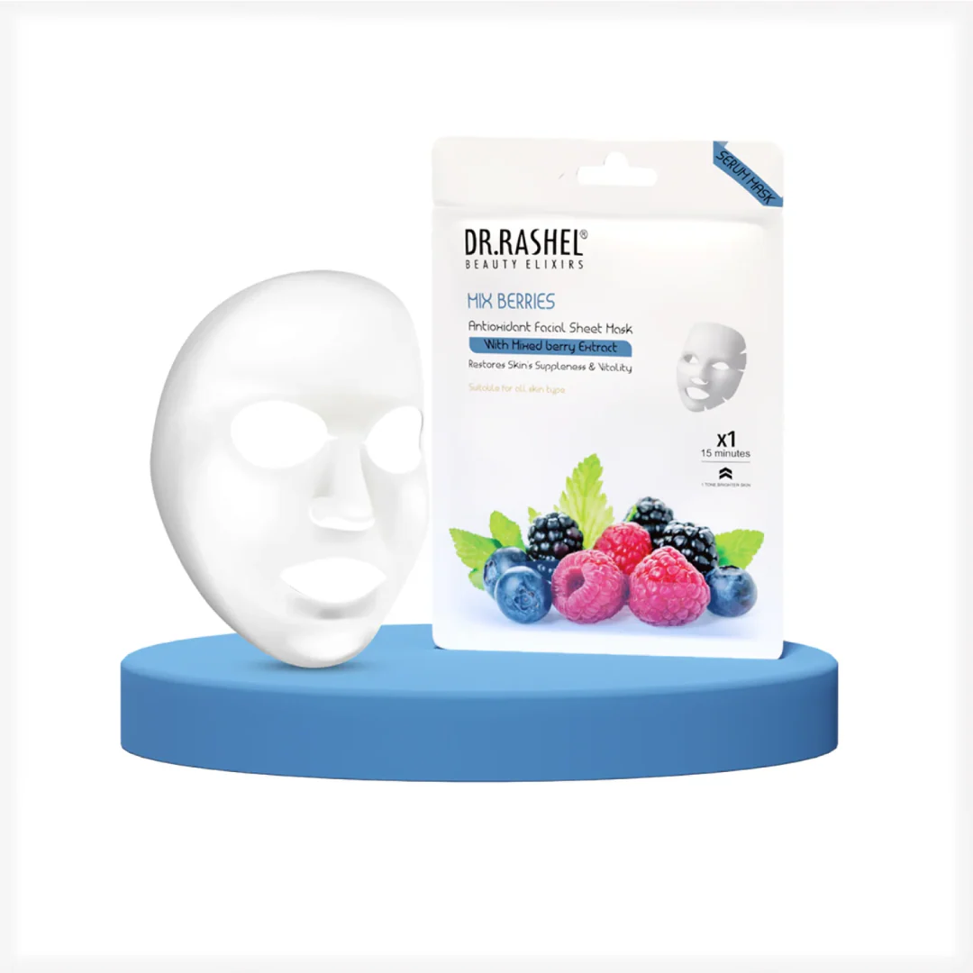Dr. Rashel Mix Berries Sheet Mask with Serum Pack of 2