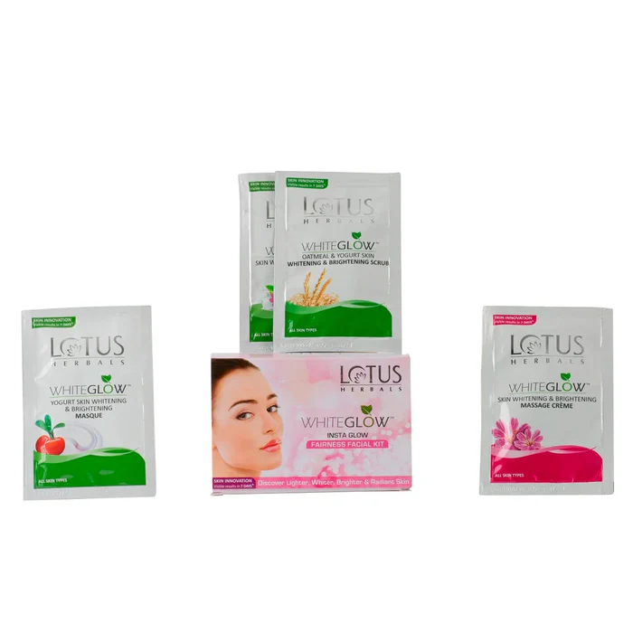 Lotus Herbals WhiteGlow InstaGlow Brightening 4 in 1 Facial Kit