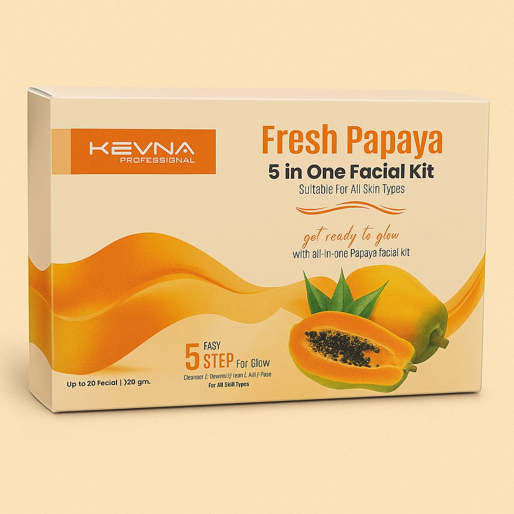 Kevna Professional Fresh Papaya 5 in One Facial Kit