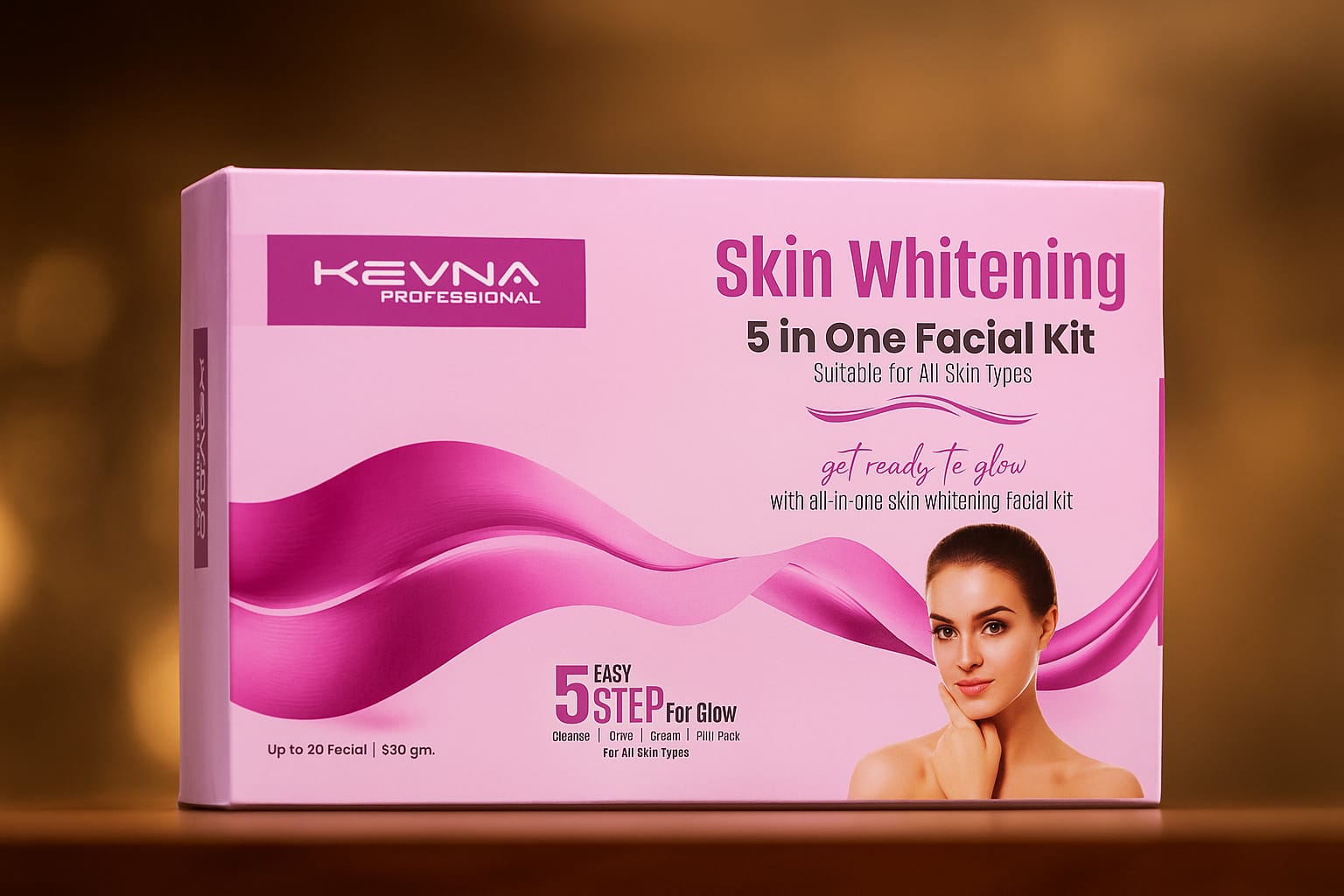 Kevna Professional Skin Whitening 5 in One Facial Kit