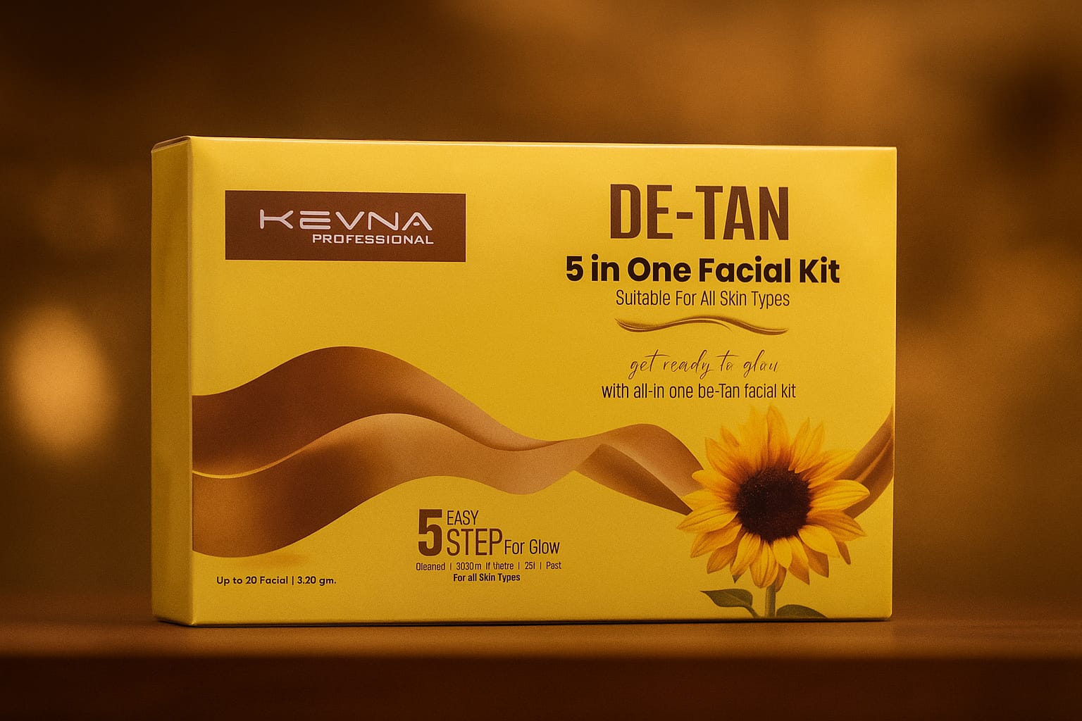 Kevna Professional De-Tan 5 in One Facial Kit