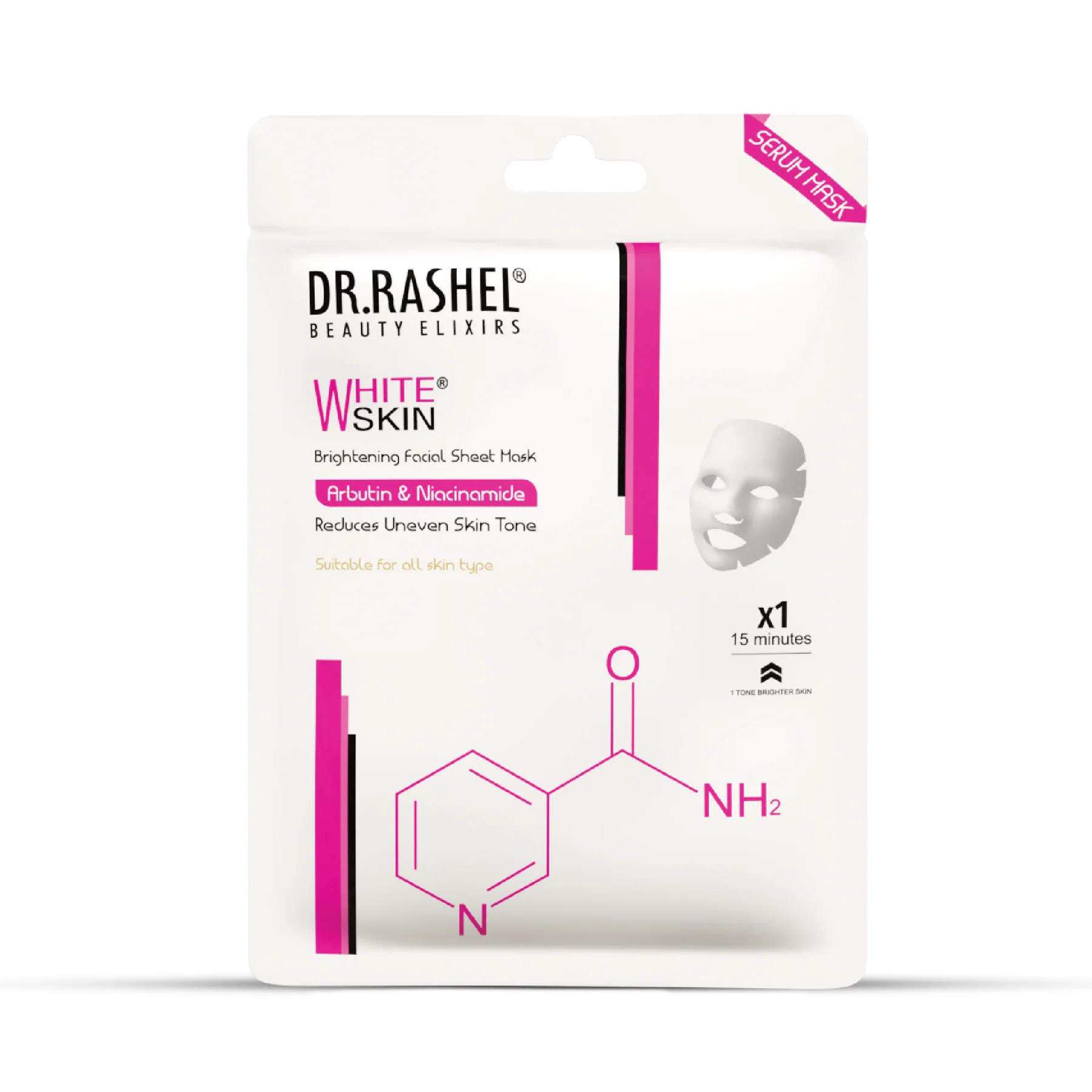 Dr.rashel White Skin Sheet Mask with Serum Pack of 2