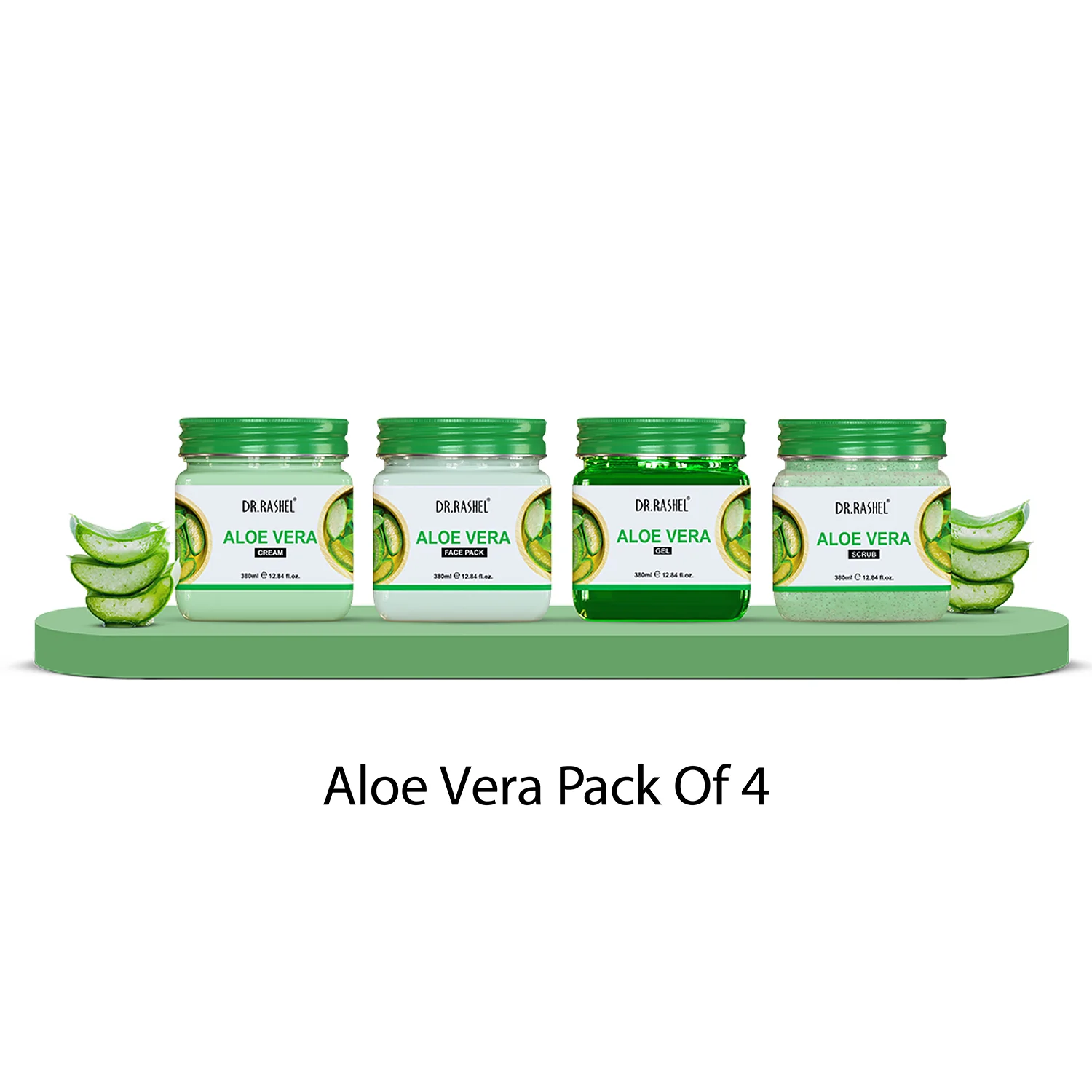 Dr. Rashel Aloe Vera Pack of 4 (scrub, Gel, Cream & Facepack) 1520ml
