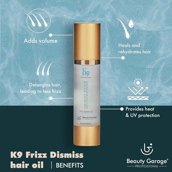 Beauty Garage Professional K9 Frizz Dismiss Oil Morocco Argan (50ml) - Image 2