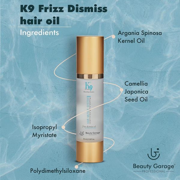 Beauty Garage Professional K9 Frizz Dismiss Oil Morocco Argan (50ml) - Image 3