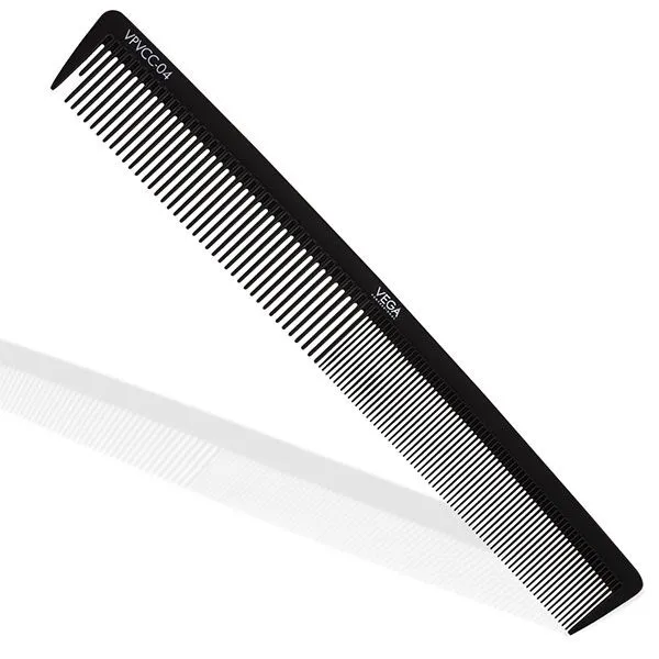 Vega Professional Carbon Cutting Comb -Black Line 7.25" - VPVCC-04
