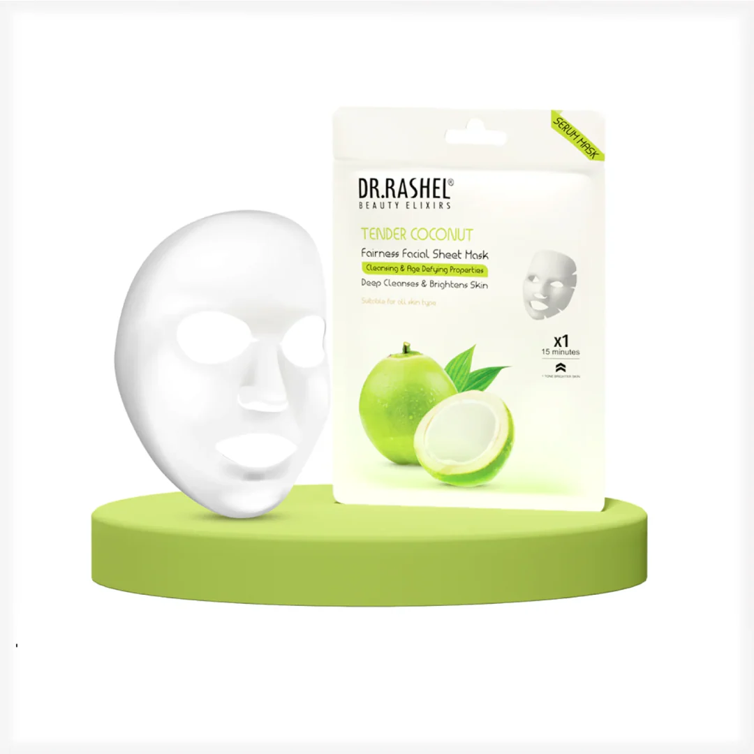 Dr. Rashel Tender Coconut Sheet Mask with Serum Pack of 2