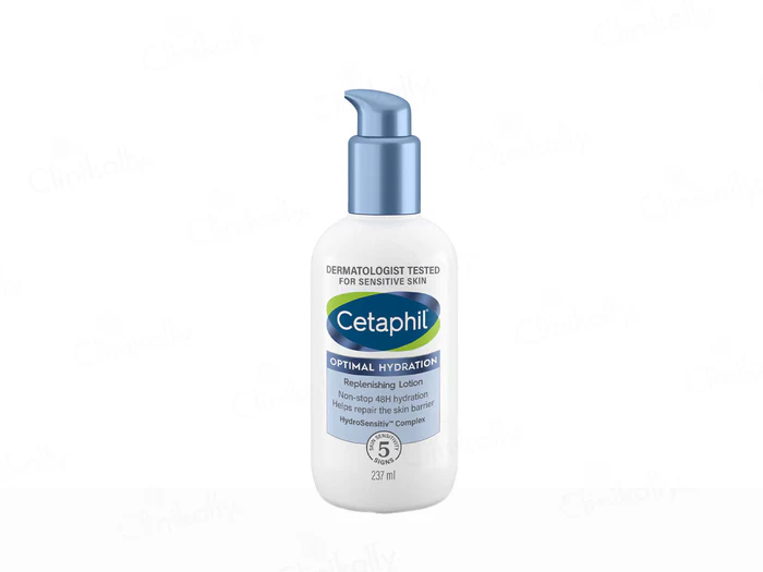Cetaphil Optimal Hydration Body Lotion With Hyaluronic Acid+Vitamin E for Skin Barrier Protection (237ml)
