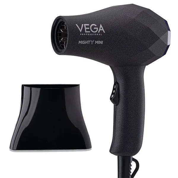 Vega Professional Mighty Mini 1000W Hair Dryer - Black - VPVHD-05