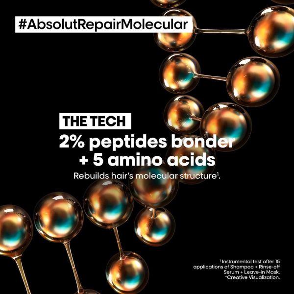 L'Oréal Professionnel Absolut Repair Molecular Deep Repairing Leave-In Cream For Damaged Hair (100ml) - Image 8