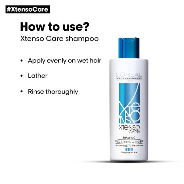 L'Oreal Professionnel X-Tenso Care Pro-Keratine Shampoo & Masque Combo (250ml + 196gm) - Image 4