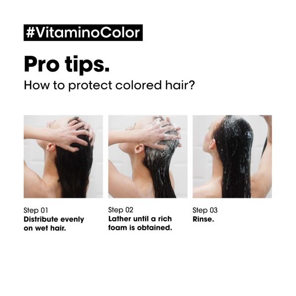 Skip to the beginning of the images gallery L'Oreal Professionnel Series Expert Resveratrol Vitamino Color Shampoo & Hair Mask (300ml + 250ml) - Image 3