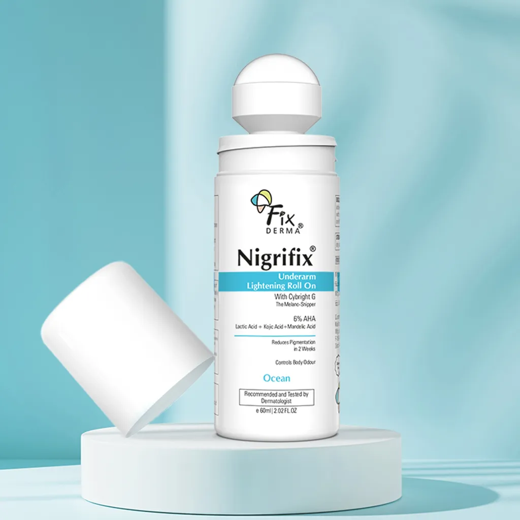 Fix Derma Nigrifix Underarm Lightening Roll On | 6% AHA To Reduce Underarm Pigmentation In 2 Weeks