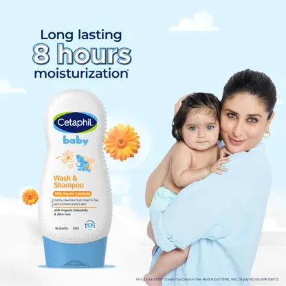 Cetaphil Baby Wash & Shampoo with Organic Calendula (400ml)