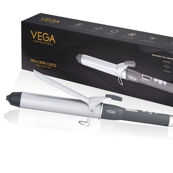Vega Professional Pro Cera Curls 38mm Barrel Hair Curler - VPMCT-06