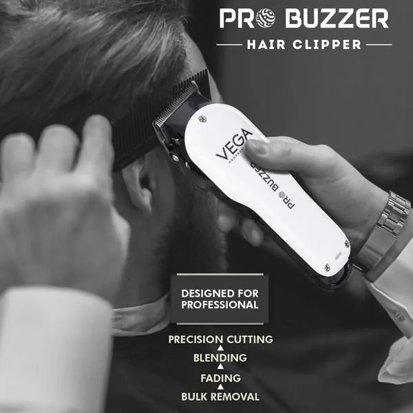 Vega Professional Pro Buzzer Cord/Cordless Hair Clipper - VPMHC-08 - Image 3