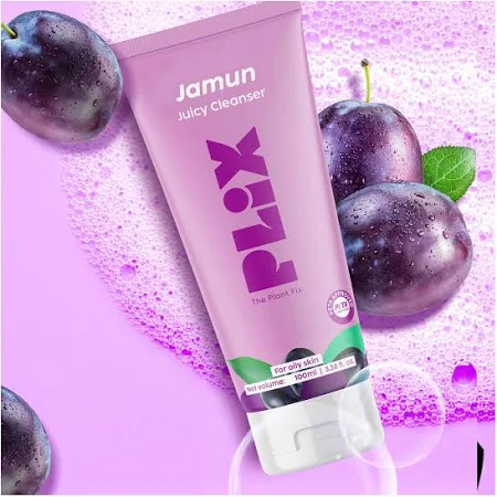 Plix Jamun Salicylic Acid Cleanser Gel For Active Acne | Acne Prone Skin