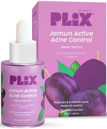 Plix Jamun 2% Salicylic Acid Exfoliating Face Serum | For Active Acne & Blackheads