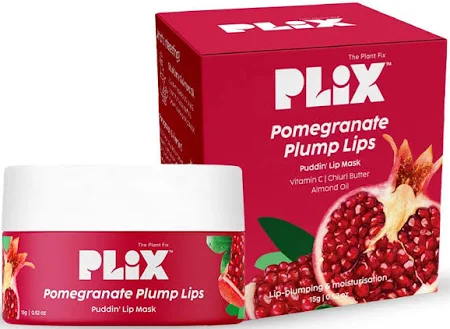 Plix Pomegranate Plump Lips Puddin’ Mask for Overnight Repair & Moisturization