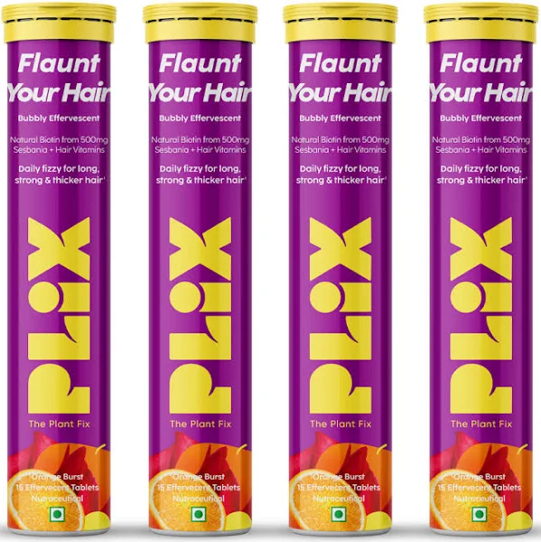 Plix Flaunt Your Hair With 500mg Sesbania (Natural Biotin)