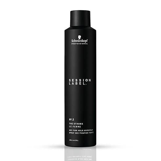 Schwarzkopf Professional Session Label Strong Hold Hair Spray for Men Women| Long-Lasting, Weightless Hold & Anti-Frizz Finish for All Hair Types (300 ML)