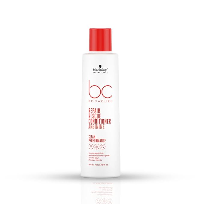 chwarzkopf Professional Bonacure Repair Rescue Conditioner with Arginine For Men & Women | Strengthening & Nourishing Formula for All Hair Types (200 ML)