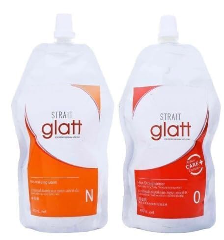 Schwarzkop QIBEST Glatt Hair Straightening Cream (0) 400ml And Neutralizer (N) 400ml Unisex..