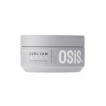 Schwarzkopf Professional OSiS+ Curl Jam - Curl Defining Gel for Hair styling I Light Hold I For natural shine and Soft Bouncy Curls | Protection against Humdity | Provides intense Moisture | Vegan | Glycerin | 300 ml