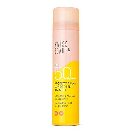 SWISS BEAUTY Protect Maxx Sunscreen Air Mist | SPF 50 PA+++